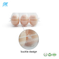 Plastic blister egg tray container with 6 holes